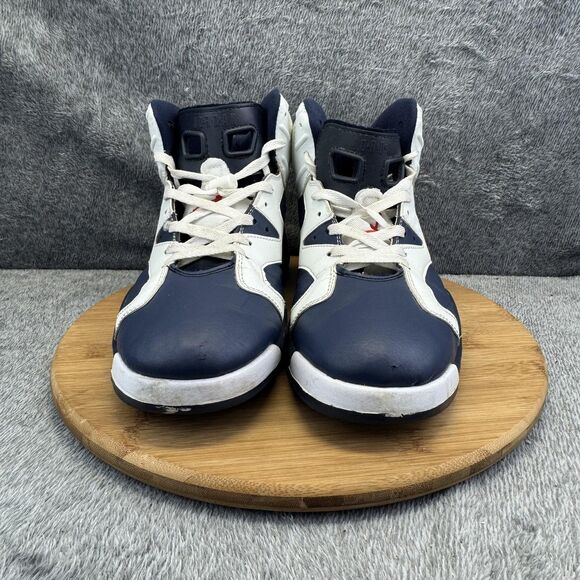 Air Jordan 6 Retro Shoes Mens Size 13 Blue Olympic Basketball Sneaker 308497-141 - Picture 2 of 10